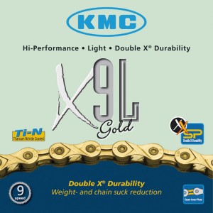 catena di divisore KMC X-9L-oro light - 116 anelli, 6,6mm, nonupla