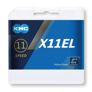 Catena per cambio KMC X11EL Black Tech - 1/2" x 11/128", 118 maglie,5,65mm,11-v.