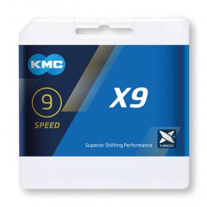 Catena per cambio KMC X9SL arg. - 1/2" x 11/128", 114 maglie,6,6mm,9-v.