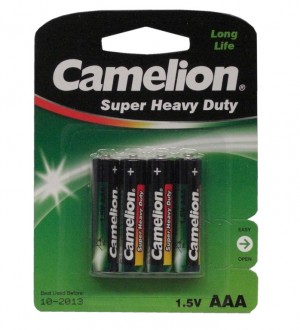 Batteria Camelion Green Micro R03 - 4 pezzi zinco-cloruro, 1,5V 550 mAh, AAA