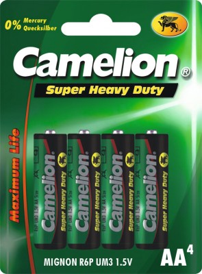 Batteria Camelion Green Mignon R06 - 4 pezzi zinco-clorido, 1,5V 1220 mAh, AA