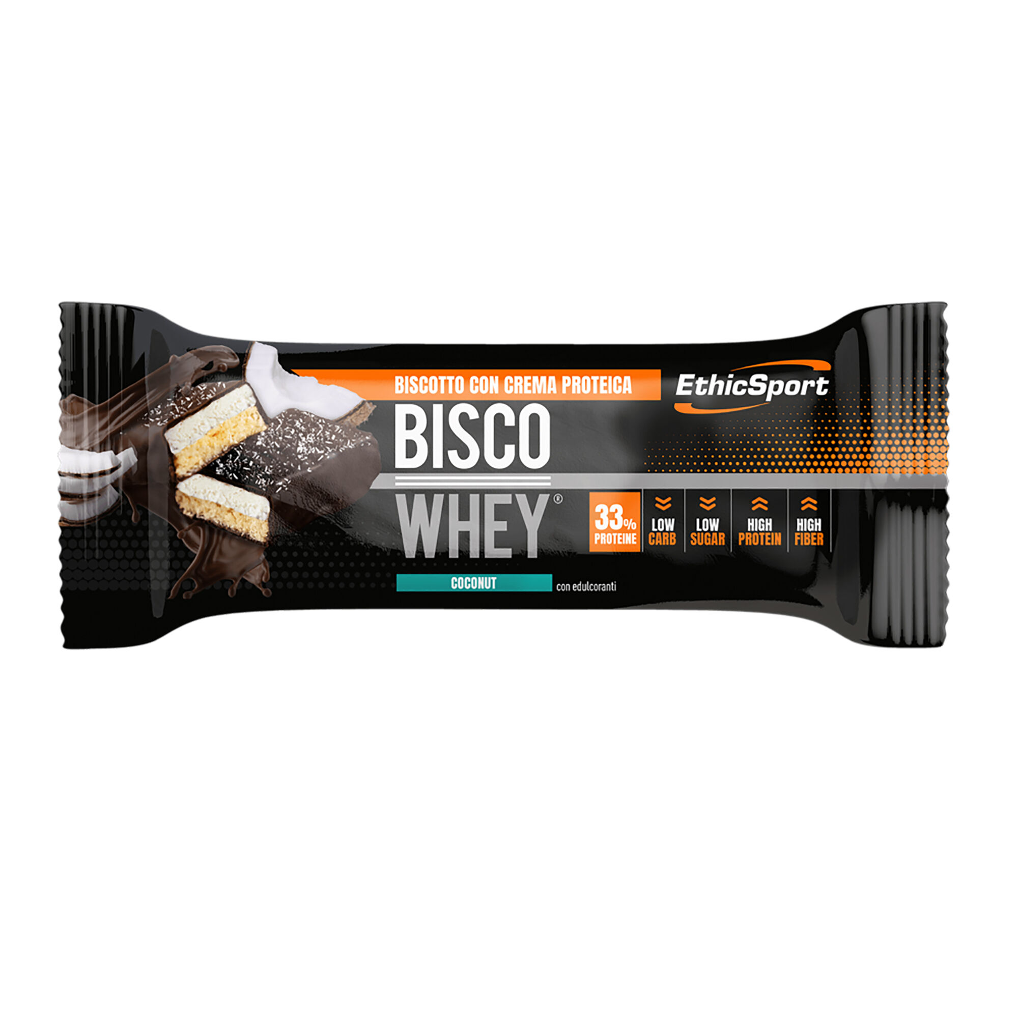 ETHICSPORT BISCO WHEY Coconut - Barretta 40g.  