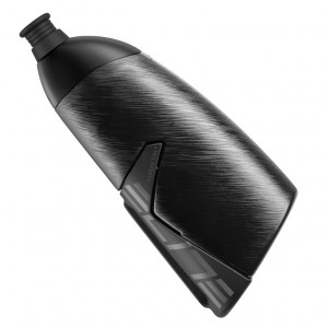 Borraccia e portaborr. Elite Crono CX - 500ml, nero, supp. in carb.,  Aerobottle