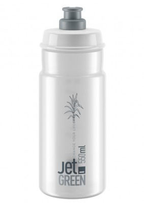 Borraccia Elite Jet Green - 550ml, trasparente/grigio, plast.bio