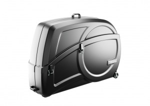 Borsa trasporto bici Thule Round Elite - Pedale Pack 'n nero con cavalletto