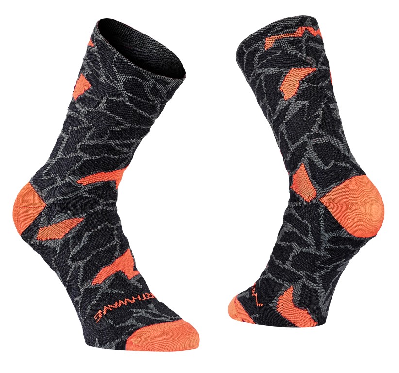 Calze Ciclismo Northwave Stone Socks BLACK-ORANGE