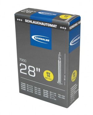 Camera d'aria Schwalbe VS 15 +pellicola - 27/28x3/4-1 1/8" 18/28-622/630 VS40mm