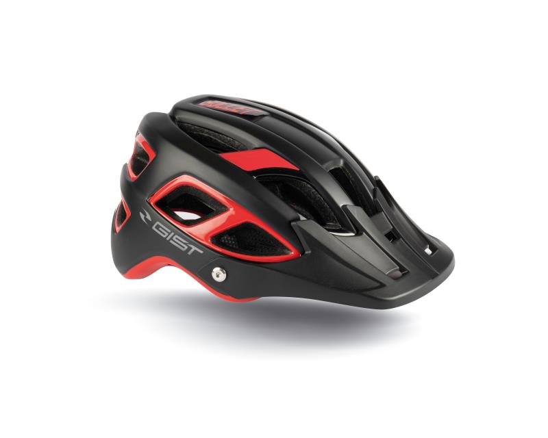 Casco Gist Bullet NERO - ROSSO