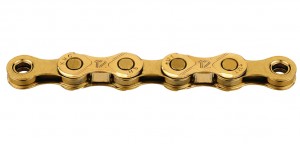 Catena a cambio KMC e12 Ti-N oro - 1/2" x 11/128" 130 maglie 12-vel.