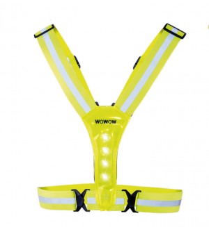 Cintura illuminata Wowow Nokta - giallo, LED bianchi/rossi