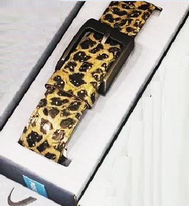 Cintura di copertone verniciato Cingomma YOUTATTOO Animal Leopard  GREEN