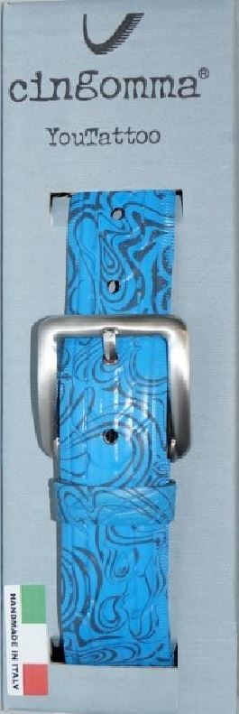 Cintura di copertone verniciato Cingomma YOUTATTOO Graphics Line  BLUE