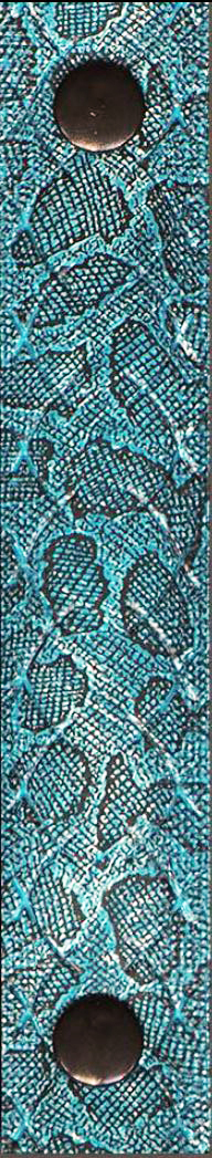 Cintura di copertone verniciato Cingomma YOUTATTOO Animal Snake  TURQUOISE