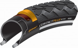 Copertone Conti Contact Plus Reflex - 28x1 5/8x1 1/8" 37-622 nero riflett.