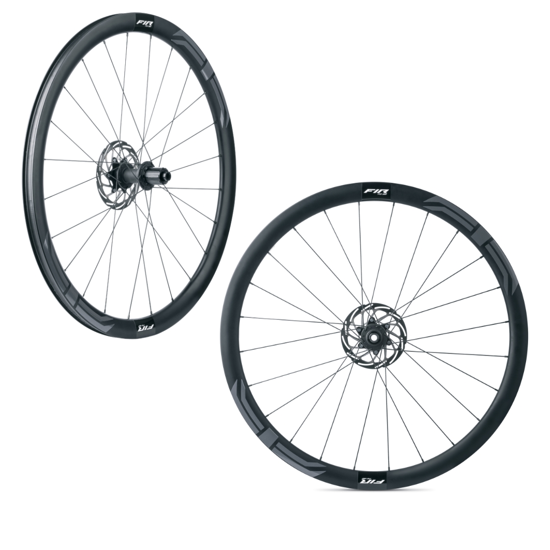 Coppia Ruote FIR FC 38D Carbon Disk Road NERO