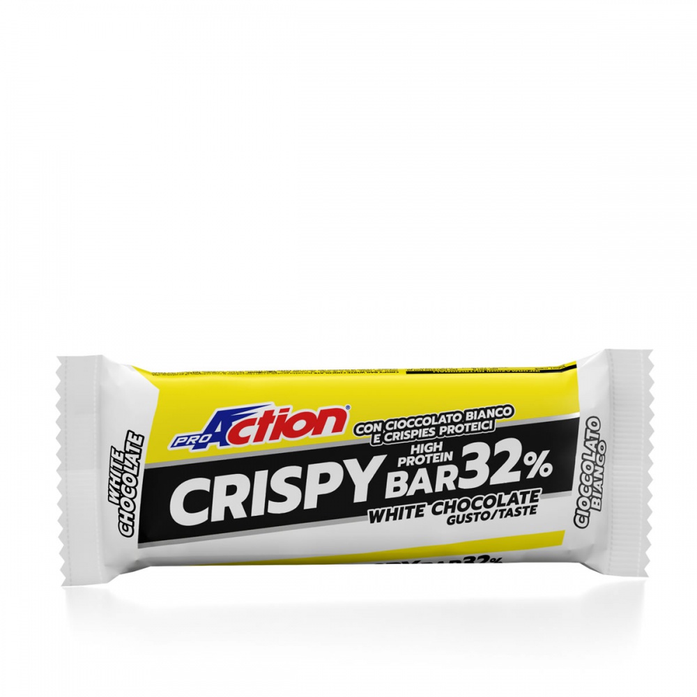 ProAction CRISPY BAR 32% Cioccolato Bianco - Barretta 50 gr.  