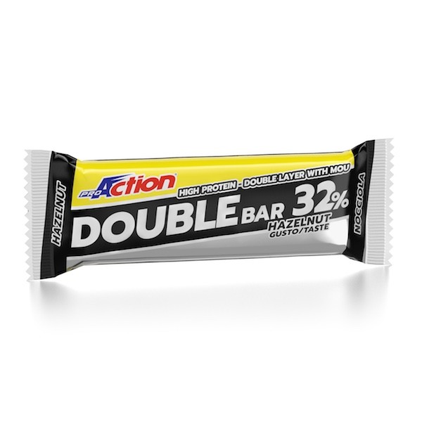 ProAction DOUBLE BAR 32% Nocciola - Barretta 60 gr.  