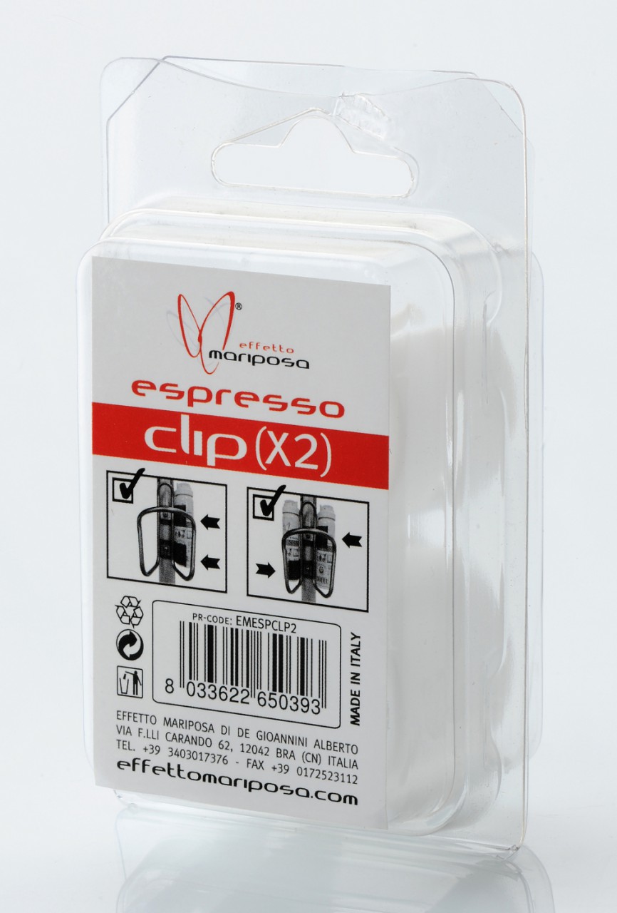 Effetto Mariposa Supporto bombolette Espresso Clip x 2  