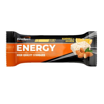 ETHICSPORT ENERGY GOLD Mandorle, Arancia - Barretta 35g.  