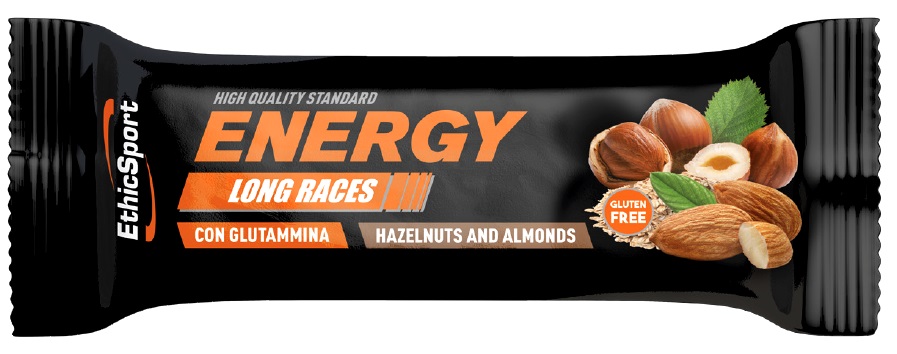 ETHICSPORT ENERGY LONG RACES Nocciola, Mandorle - Barretta 45g.  