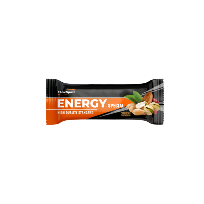 ETHICSPORT ENERGY SPECIAL Arachidi, Pistacchi, Mirtilli Rossi - Barretta 35g.  