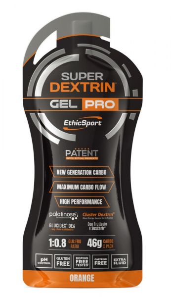 ETHICSPORT SUPER DEXTRIN GEL PRO Arancia - Pack 60 ml.  