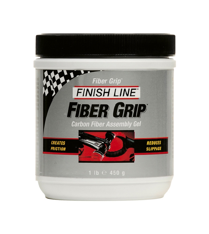 Gel Grippante in Vasetto Finish Line Fiber Grip per il montaggio di parti in Carbonio 475 g.  