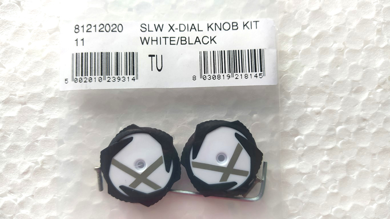 Knobs Kit ricambio chiusure scarpe SLW X-Dial System Northwave  WHITE-BLACK