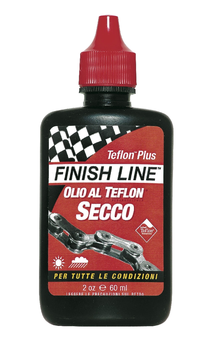 Lubrificante Secco a Goccia Professionale Teflon-Plus Dry FinishLine 60 ml.  