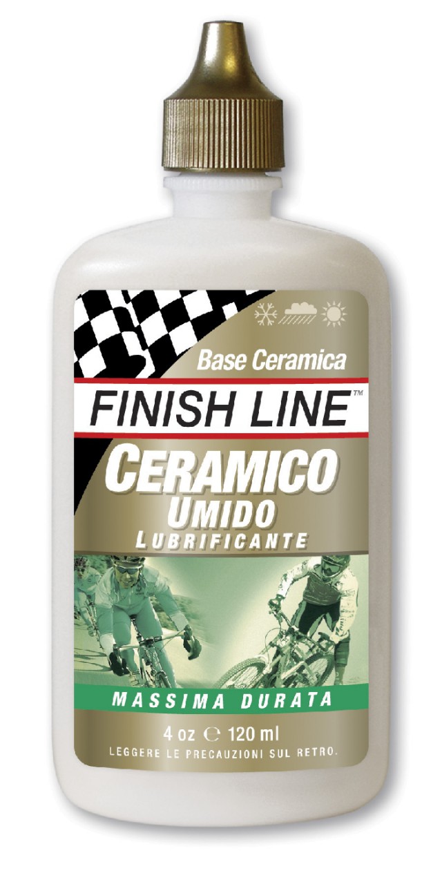 Lubrificante Umido a Base Ceramica per Bici FinishLine 120 ml.  