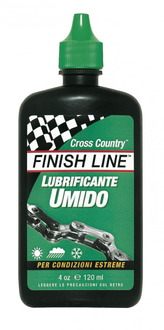 Lubrificante Umido Sintetico a Goccia Finish Line Cross Country 120 ml.  