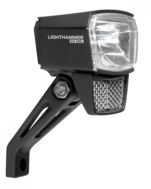 Luce LED Trelock Lighthammer 60 - LS 805-T (dinamo), con supp. ZL410