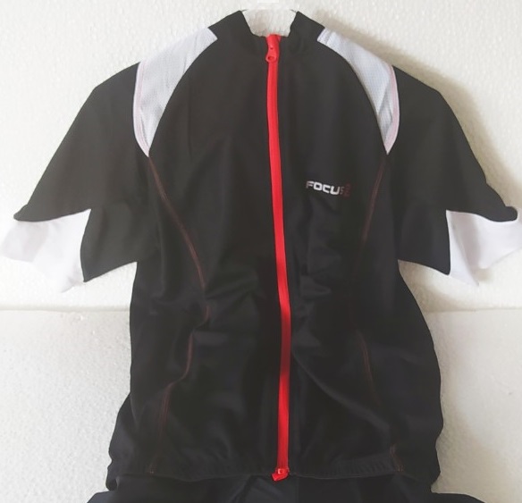 Maglia M/C Focus Easy Line BLACK / WHITE