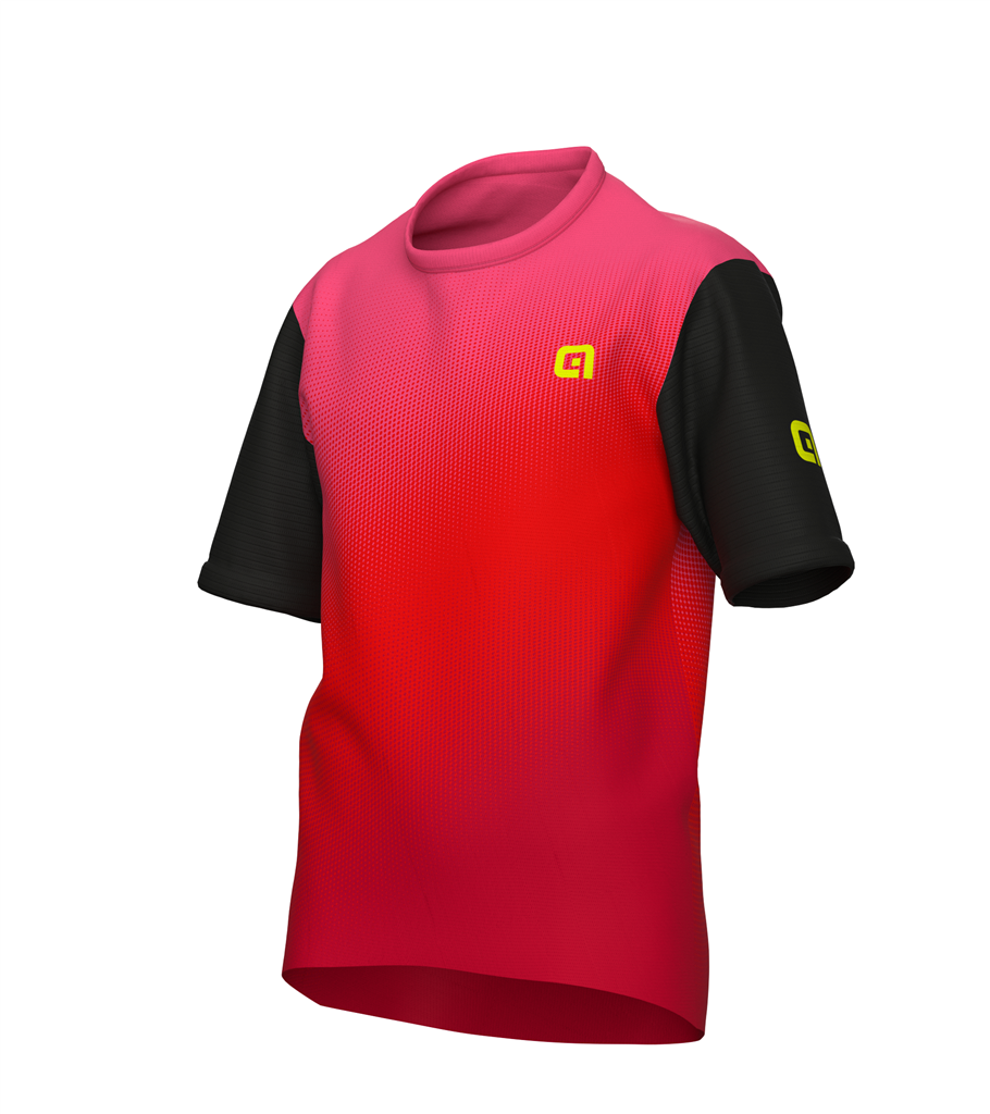 Maglia MTB Maniche Corte Bambino Al TWIST KIDS ROSSO