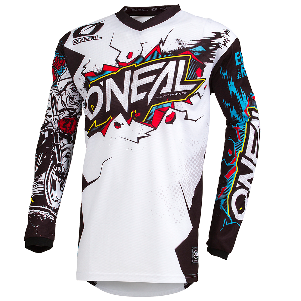 Maglia O'Neal maniche lunghe ELEMENT YOUTH Villain WHITE