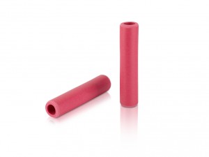 Manopole XLC  silicone GR-S31 - 130mm, rubin red, 100% silicone