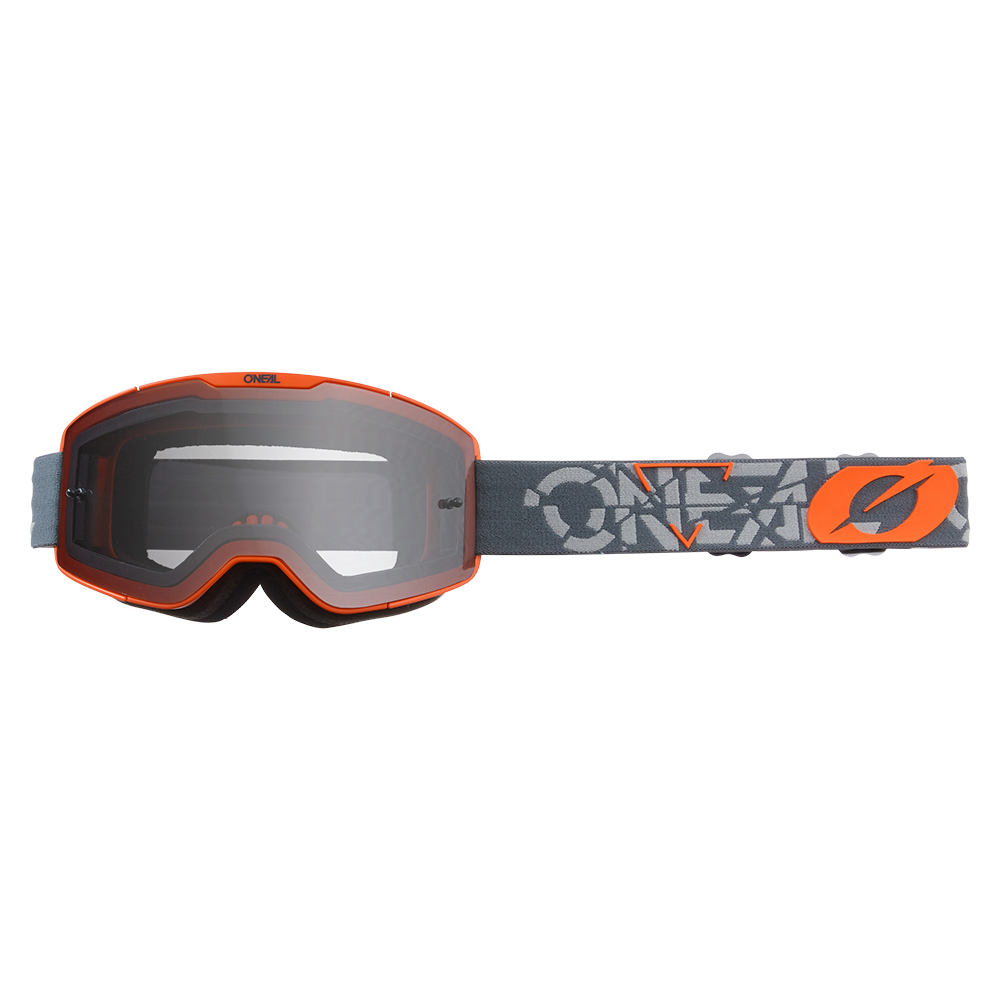 Maschera O'Neal B20 V.22 Strain - Gray UNICA GRAY/ORANGE