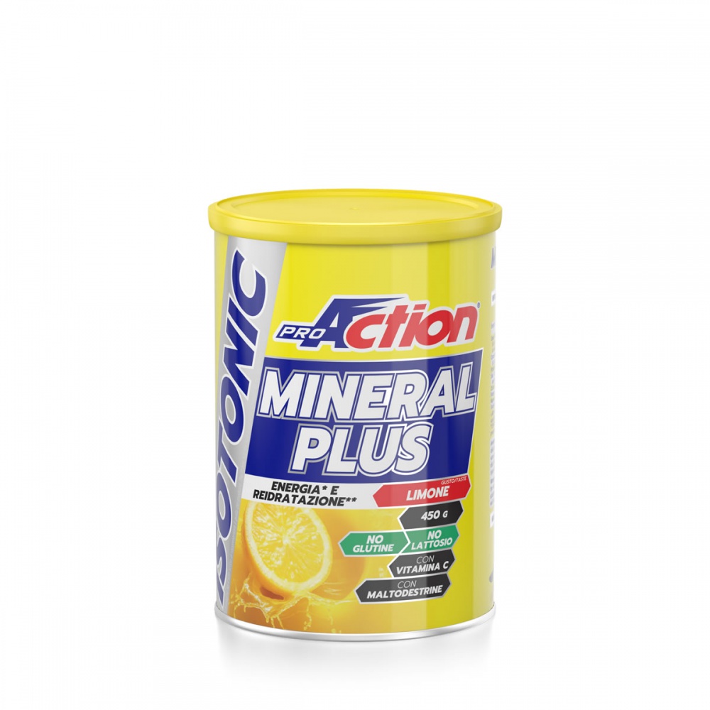 ProAction MINERAL PLUS ISOTONICO Limone - Sali Minerali. Barattolo 450 g.  