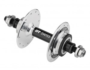 Mozzo RA DT Swiss 370 Track non disc - 120mm/10mm Thru bolt, 24 fori, silber po