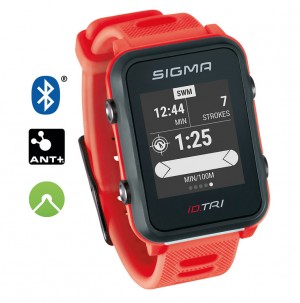 Orologio sportivo Sigma ID Tri Basic - rosso-neon