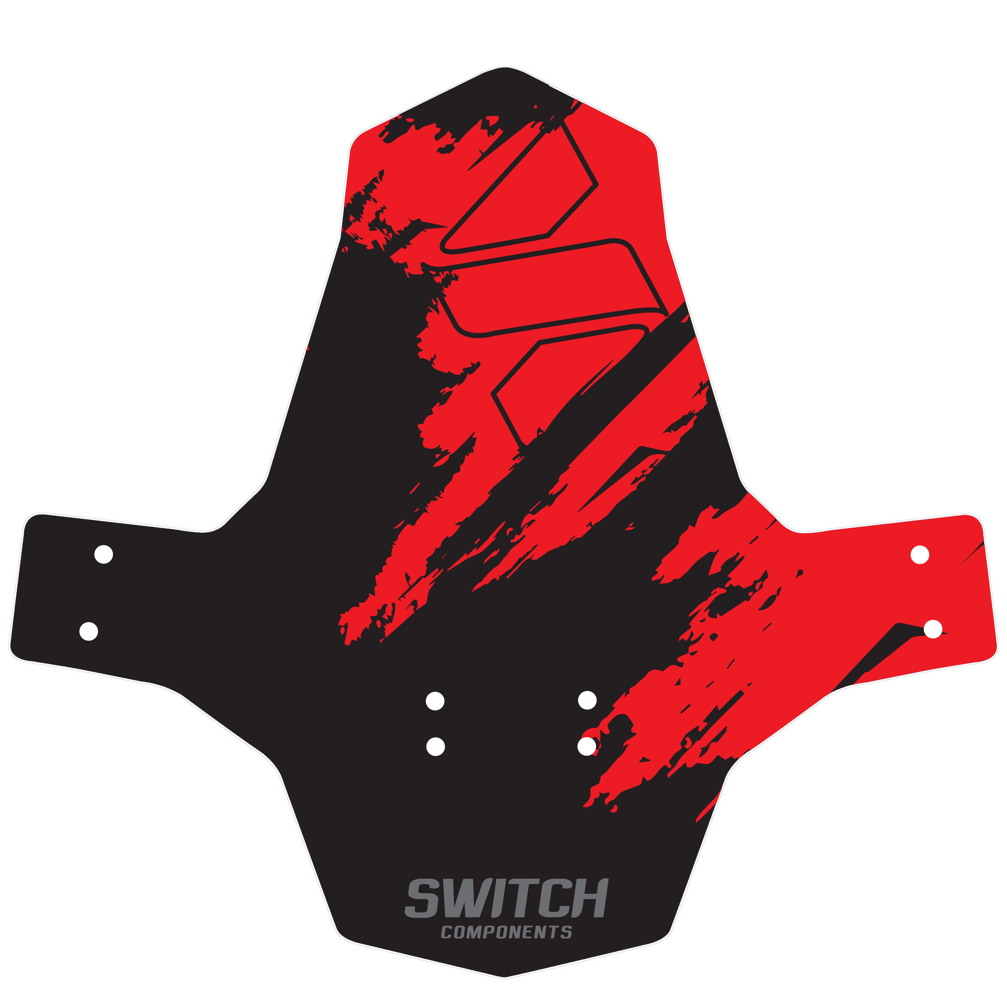 Parafango anteriore Mud Switch  ROSSO