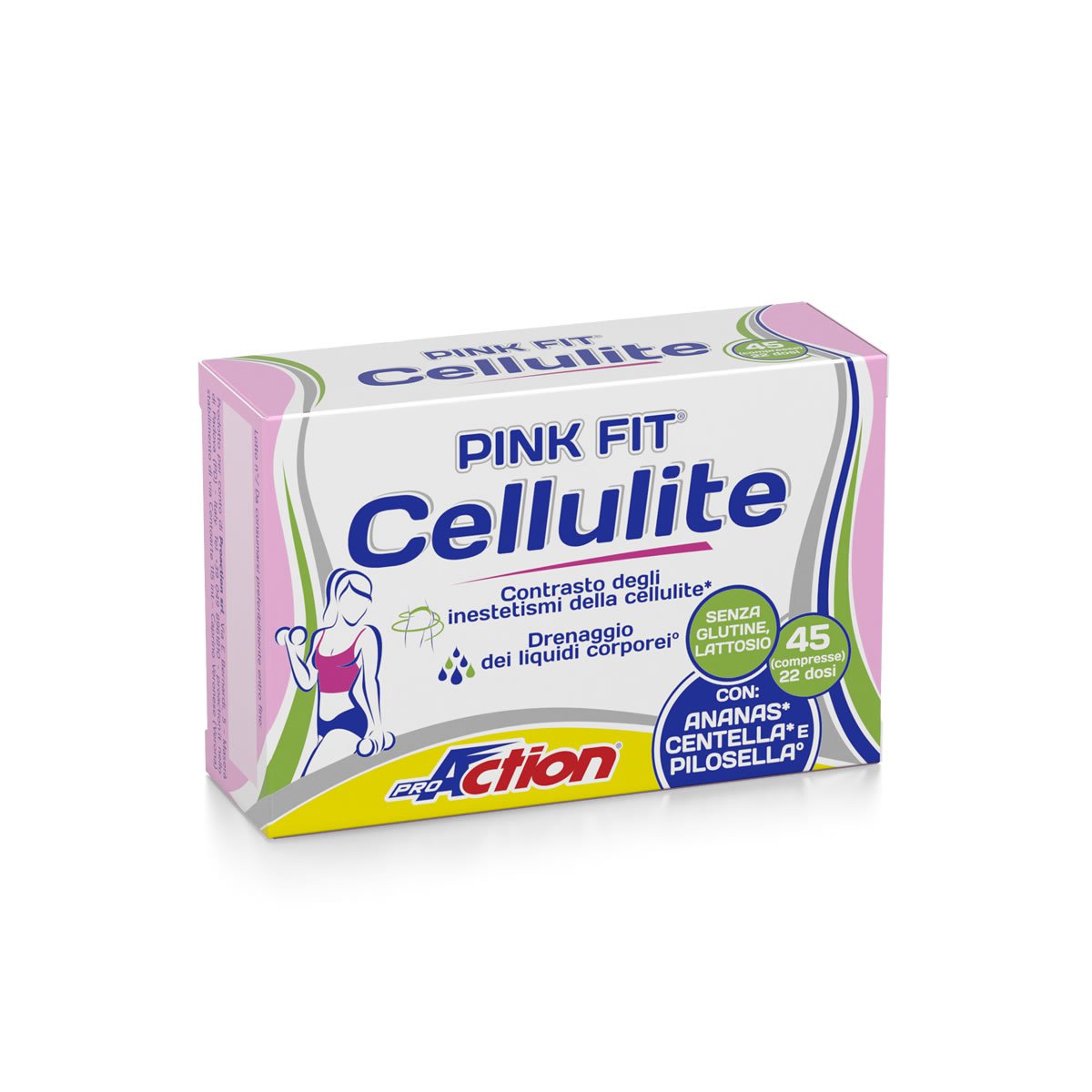ProAction PINK FIT CELLULITE - Scatola 45 cpr.  