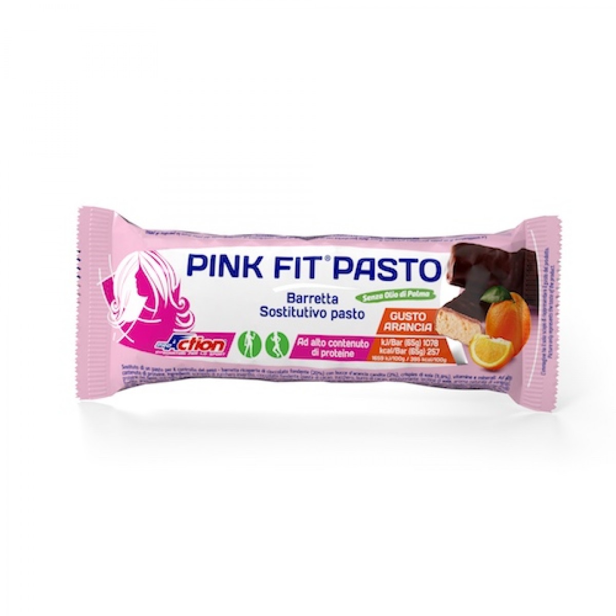 PINK FIT PASTO Arancia - Barretta 65 gr.  