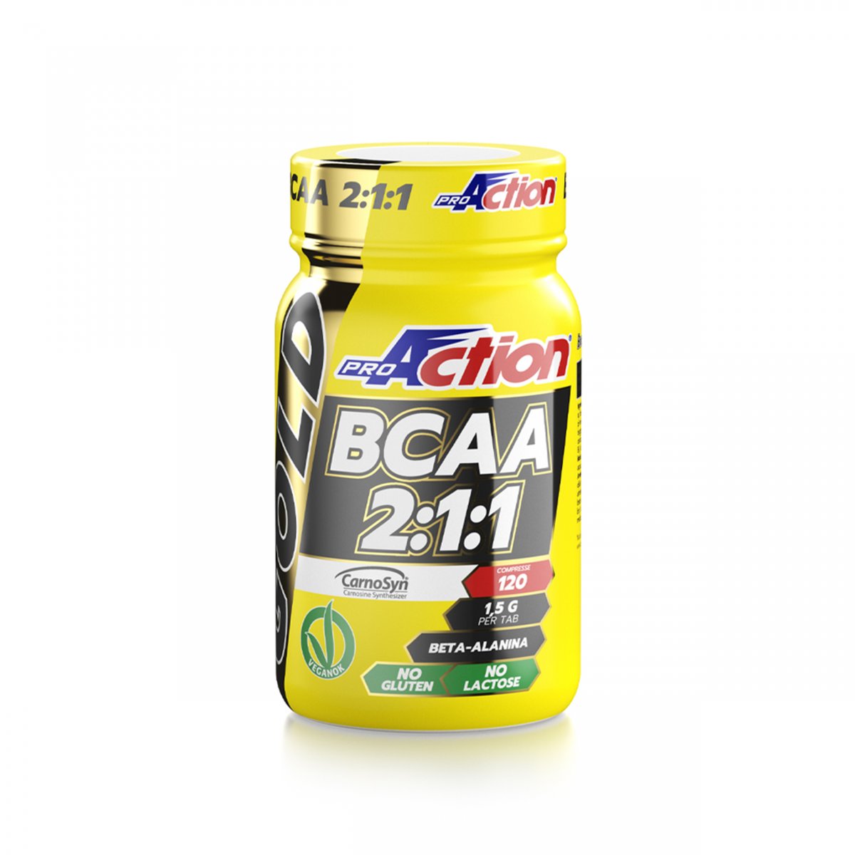 ProAction BCAA 2:1:1 con BETA ALANINA  - Barattolo 120 cpr.  