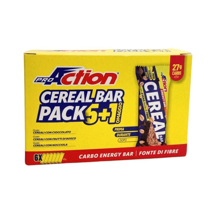 ProAction CEREAL BAR PACK 5 + 1 - 6 Barrette 45 gr.  