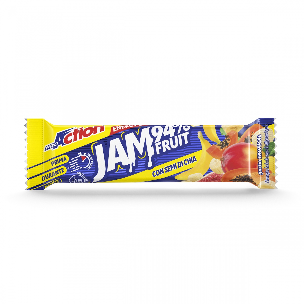 ProAction JAM 94% FRUIT Tropical - Barretta 30 g.  