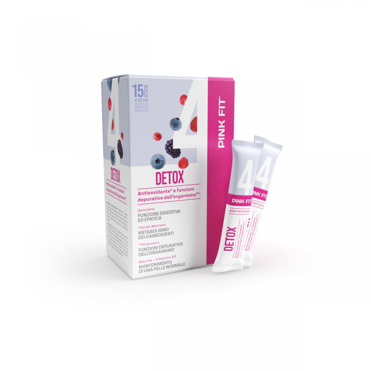 ProAction PINK FIT DETOX - Scatola 15 stick  