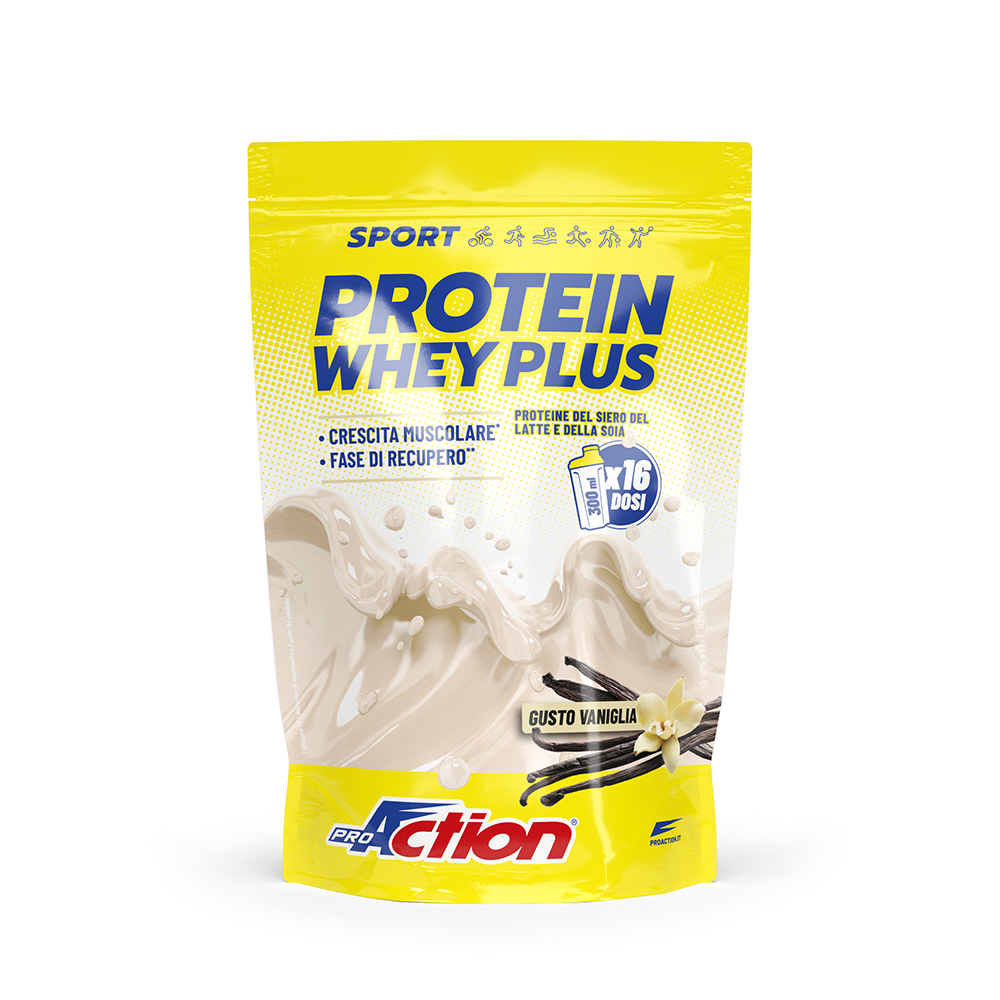 ProAction PROTEIN WHEY PLUS Vaniglia - Busta 400 gr.  