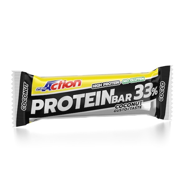 ProAction PROTEIN BAR 33% Cocco - Barretta 50 gr.  