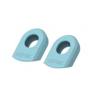 Protezione pedivelle Zefal Crank Armor - blu ciano al paio